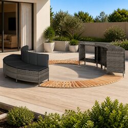 Compact Hot Tub Surround with Storage Grey