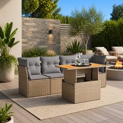Outdoor Garden Sofa Set with Cushions Included