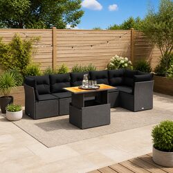 Compact 7 Piece Garden Sofa Set for Your Outdoor Area