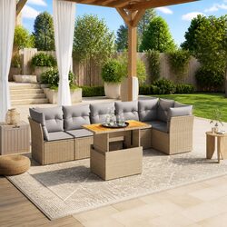 Concise Overview of 7 Piece Garden Sofa Set Features