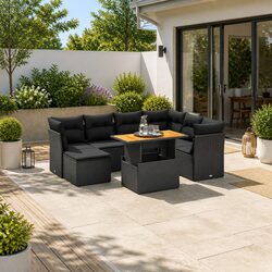 8-Piece Garden Sofa Set for Outdoors