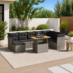 9 Piece Garden Sofa Set for Outdoor Enjoyment