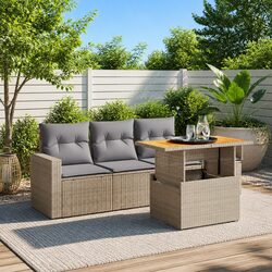 5-Piece Outdoor Sofa Set with Removable Cushion Covers