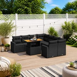 9 Piece Garden Sofa Set