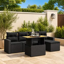 6 Piece Garden Sofa Set for Enjoyment