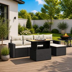 6 Piece Garden Sofa Set: Durable, Comfortable, Versatile