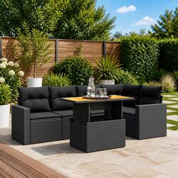 Compact 6-Piece Outdoor Sofa Set for Any Patio