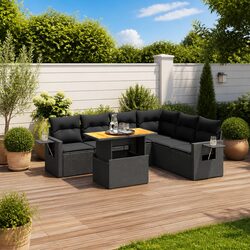 Concise and Confident 7 Piece Garden Sofa Set