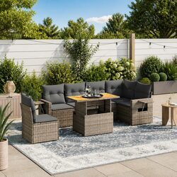 7 Piece Outdoor Sofa Set: Modular and Easy to Use