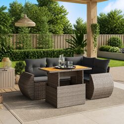 5 Piece Outdoor Garden Sofa Set - Stylish and Functional