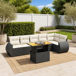 7 Piece Outdoor Sofa Set with Cushions - Stylish & Durable