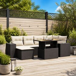 Compact 7 Piece Garden Sofa Set for Outdoor Comfort