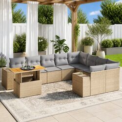 10 Piece Garden Sofa Set for Outdoor Relaxation
