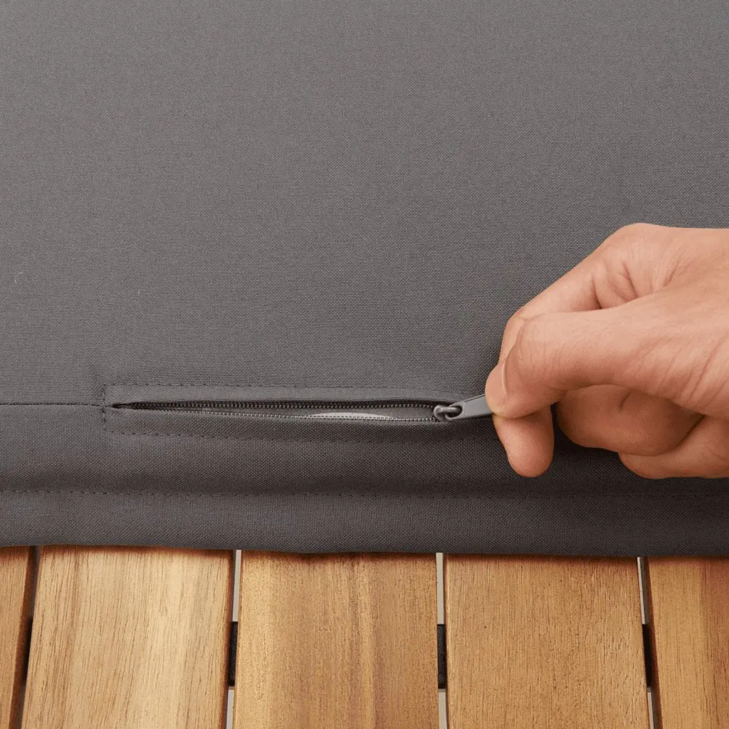 7 Piece Garden Sofa Set Grey Adjustable Dining Table Poly Rattan Outdoor