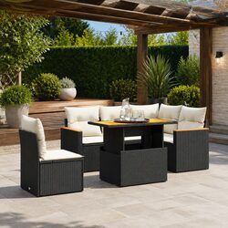 Compact 6-Piece Outdoor Sofa Set: Stylish and Functional