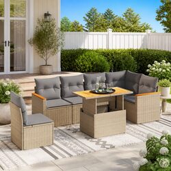 7 Piece Garden Sofa Set for Outdoor Living