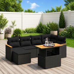 7 Piece Garden Sofa Set: Compact and Functional