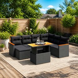 8-Piece Garden Sofa Set for Outdoor Enjoyment