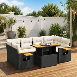 Stylish 7 Piece Garden Sofa Set with Versatile Features