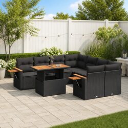 Compact and Stylish 9 Piece Garden Sofa Set