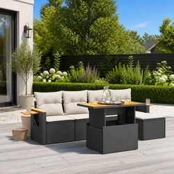 6 Piece Garden Sofa Set