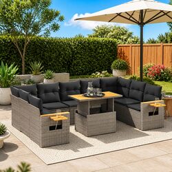 Your Outdoor Oasis: 10-Piece Garden Sofa Set