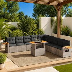 Sleek 11-Piece Garden Sofa Set with Easy Maintenance