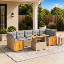 Compact 8-Piece Garden Sofa Set for Your Outdoor Needs