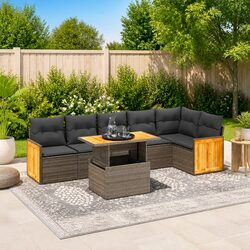 7 Piece Outdoor Sofa Set: Stylish and Functional