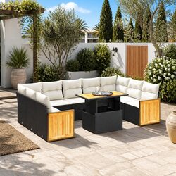 Compact 10-Piece Outdoor Sofa Set with Modern Design