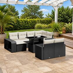 11 Piece Outdoor Garden Sofa Set