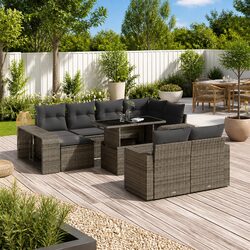 Compact and Confident 11-Piece Modular Sofa Set