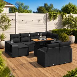 11 Piece Garden Sofa Set for Outdoor Relaxation