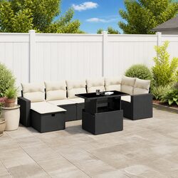 8 Piece Garden Sofa Set for Outdoors