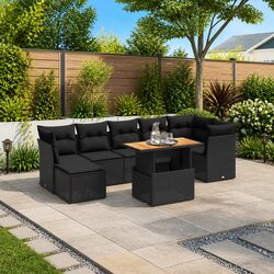 Concise Overview of the 8-Piece Modular Garden Sofa Set