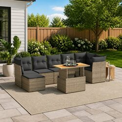 8-Piece Modular Garden Sofa Set