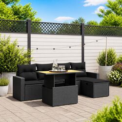 6-Piece Garden Sofa Set for Outdoor Relaxation
