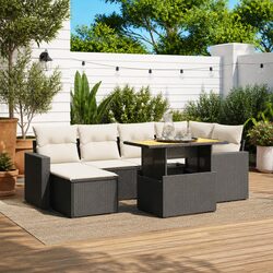 7-Piece Outdoor Sofa Set with Modular Design