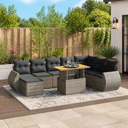 Compact 9-Piece Garden Sofa Set for Relaxation