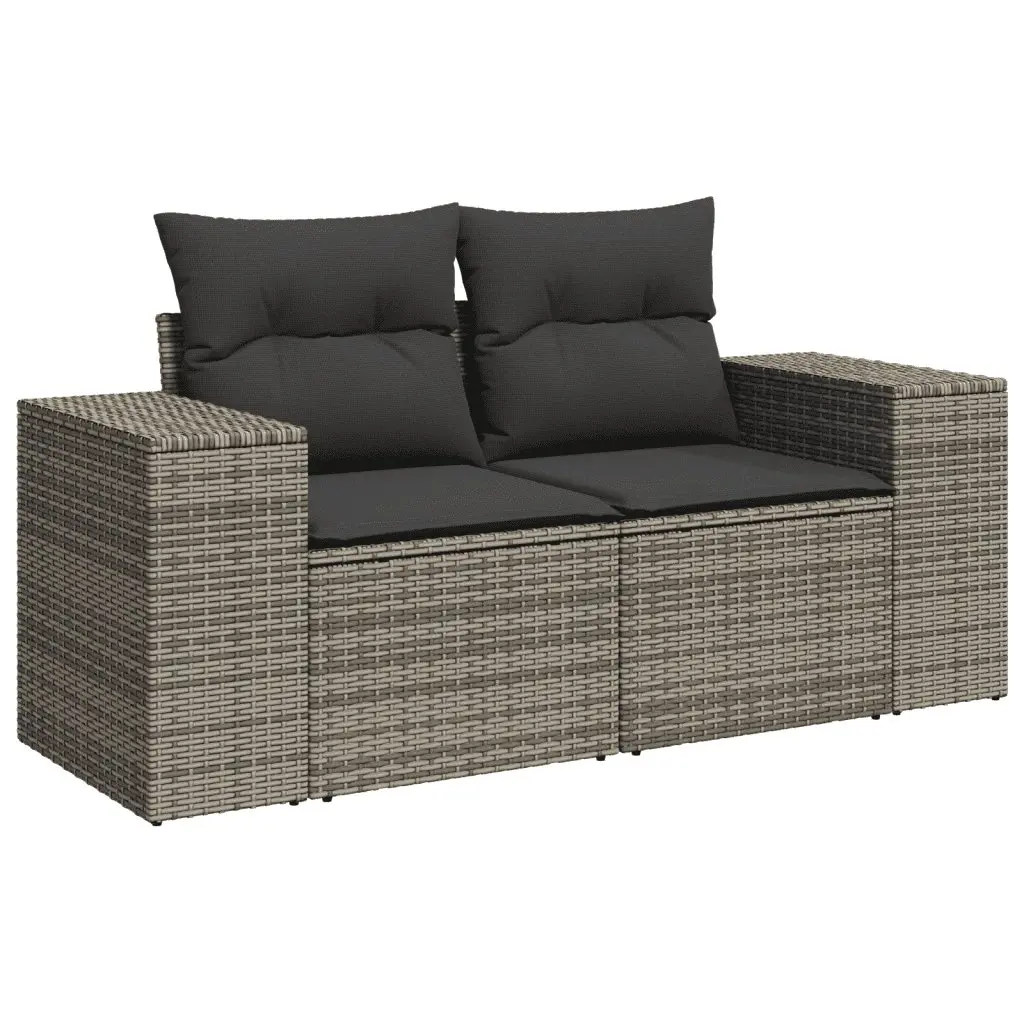 6-Piece Grey Outdoor Sofa Set for Relaxing Spaces