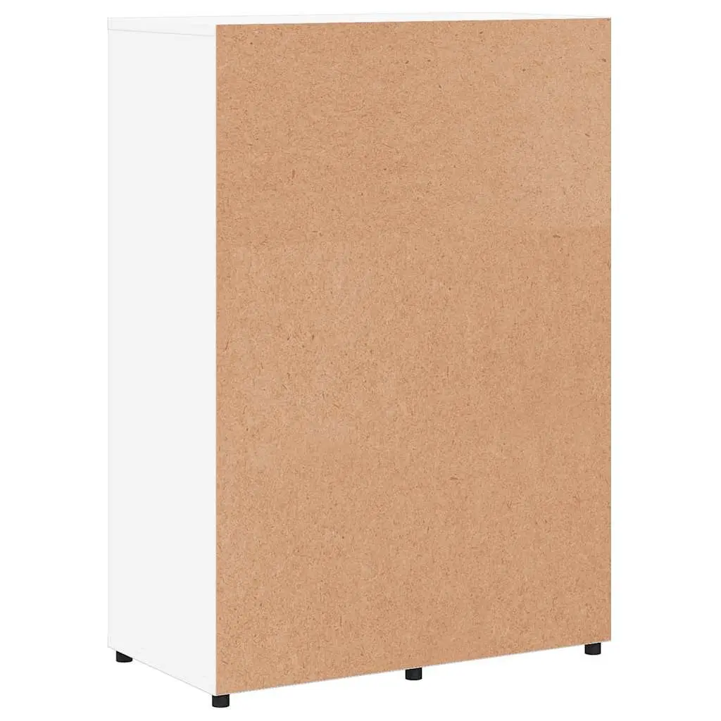 Sideboard White 60x31x84 cm Engineered Wood Storage Cabinet Set of 2