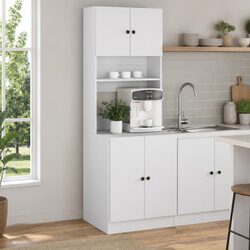 White Storage Cabinet for Kitchen Use