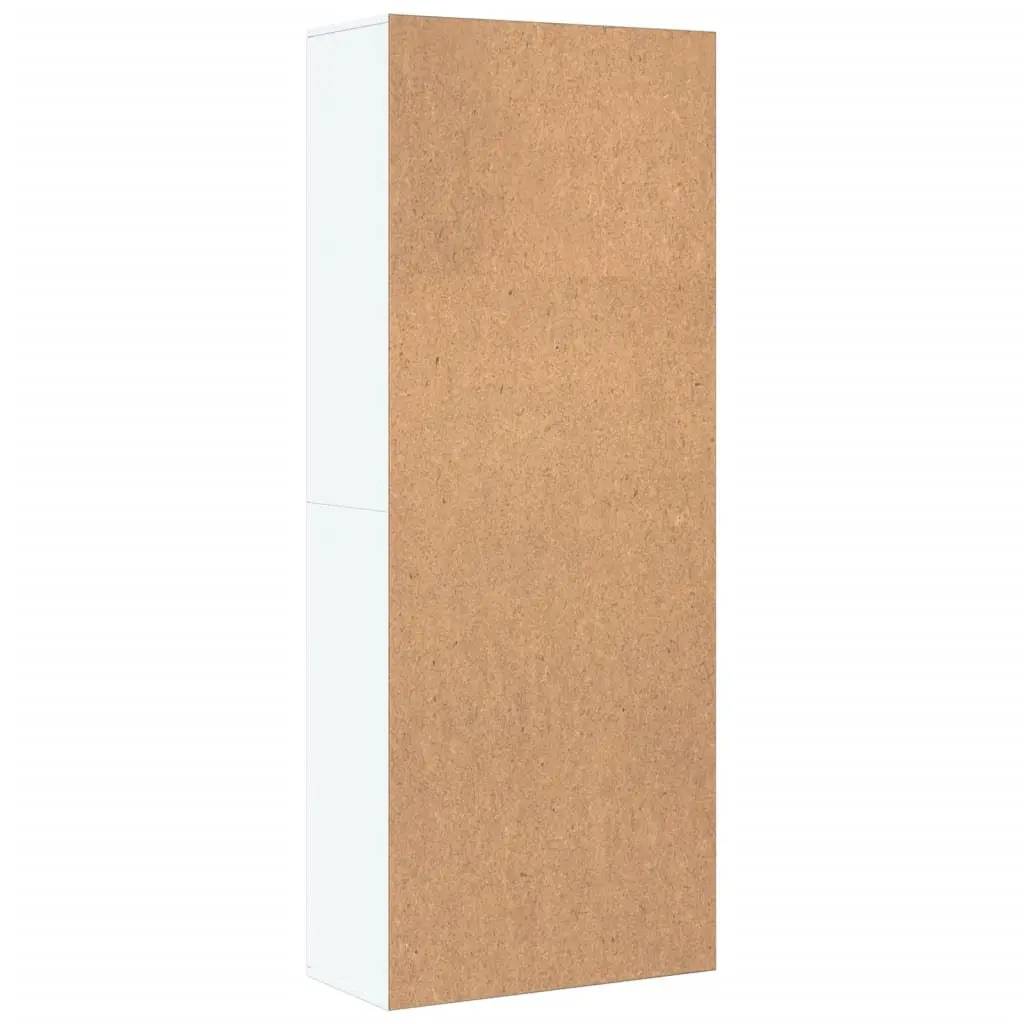 Storage Cabinet White 70x35x180 cm Engineered Wood Tall Cupboard
