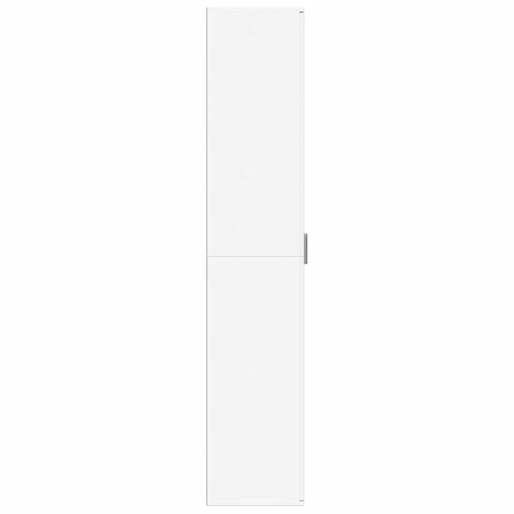 Highboard Storage Cabinet White 60x35x180 cm Engineered Wood Spacious Storage Compartments
