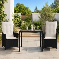 Compact 3 Piece Bistro Set for Outdoor Use
