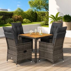Compact and Stylish 5-Piece Outdoor Dining Set