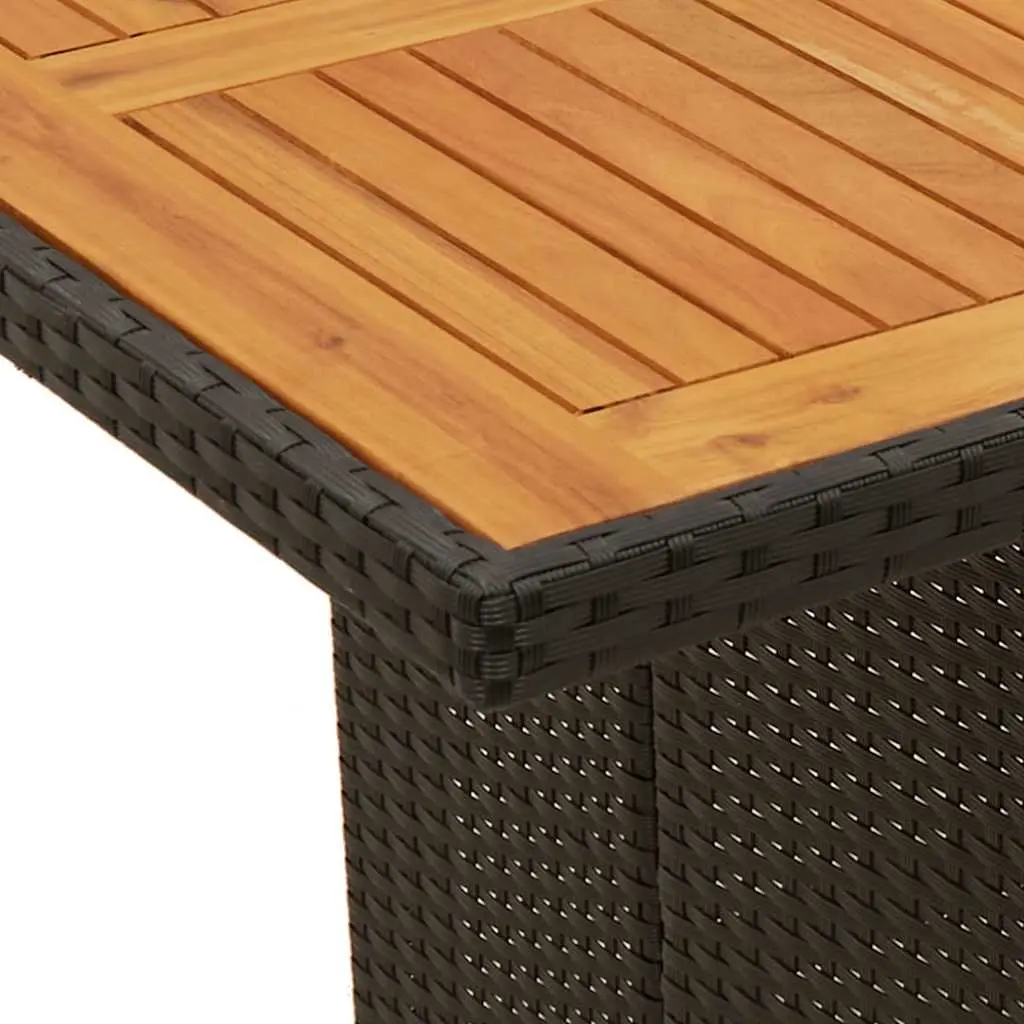 Garden Dining Set 9 Piece Outdoor Furniture Poly Rattan Patio Chairs Table