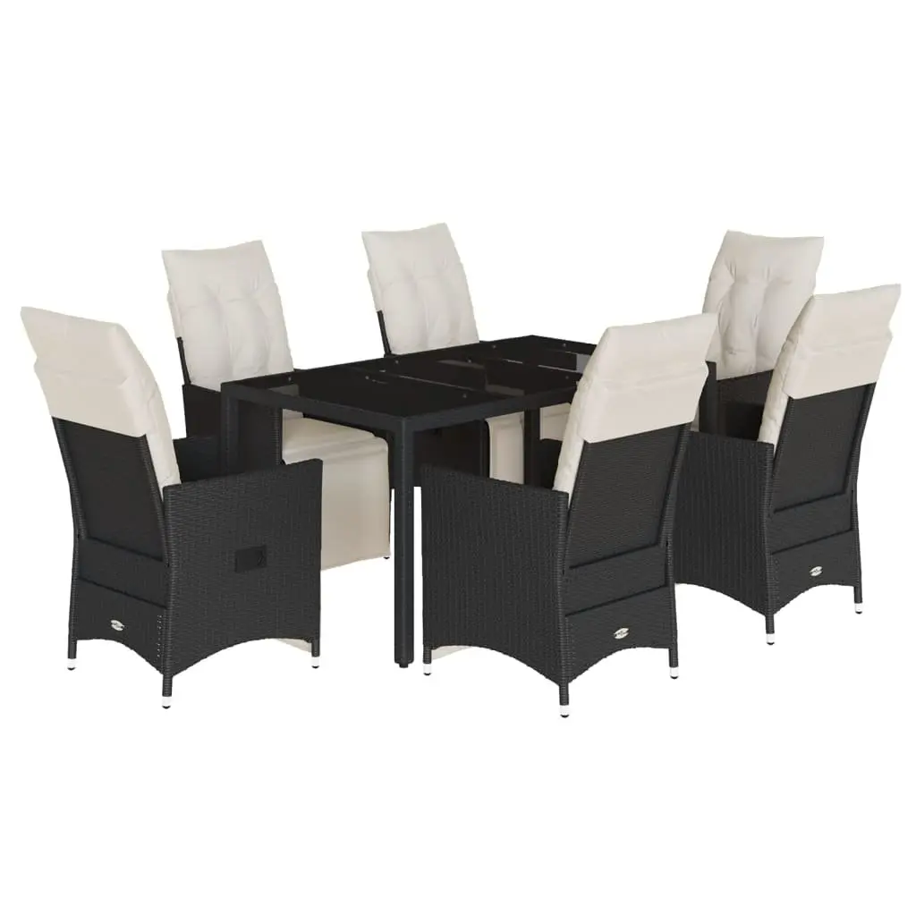 7 Piece Black Dining Set