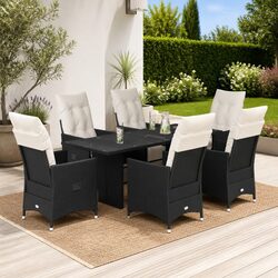 Concise 7-Piece Outdoor Dining Set Overview
