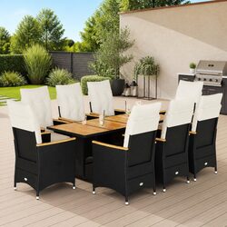 Concise 9 Piece Garden Bistro Set Overview